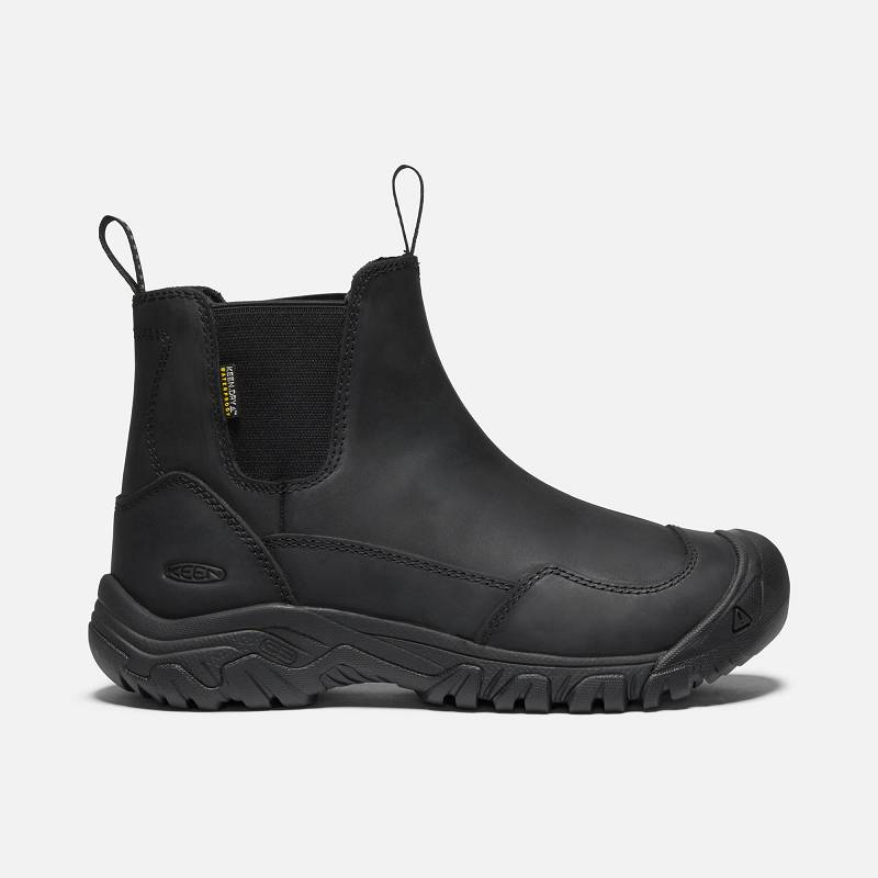 Keen Hoodoo III Waterproof Chelsea Boots Damen DE-09671 Black/Black - Keen Damenschuhe Schwarz